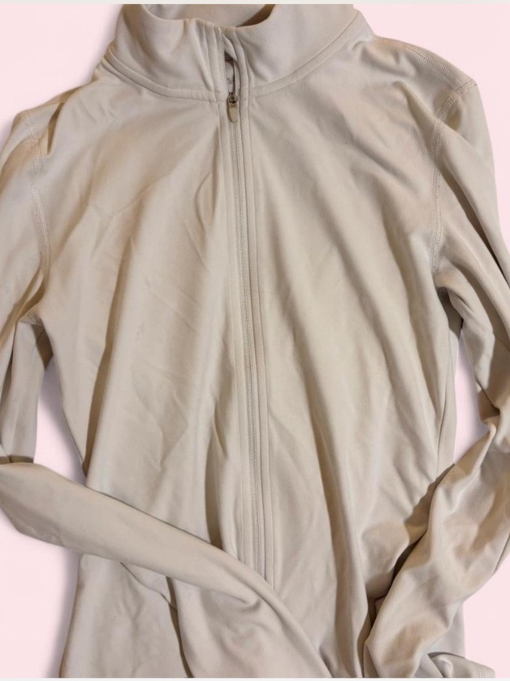 *2/$30* TNA butter Beige Full-Zip Lightweight Jacket